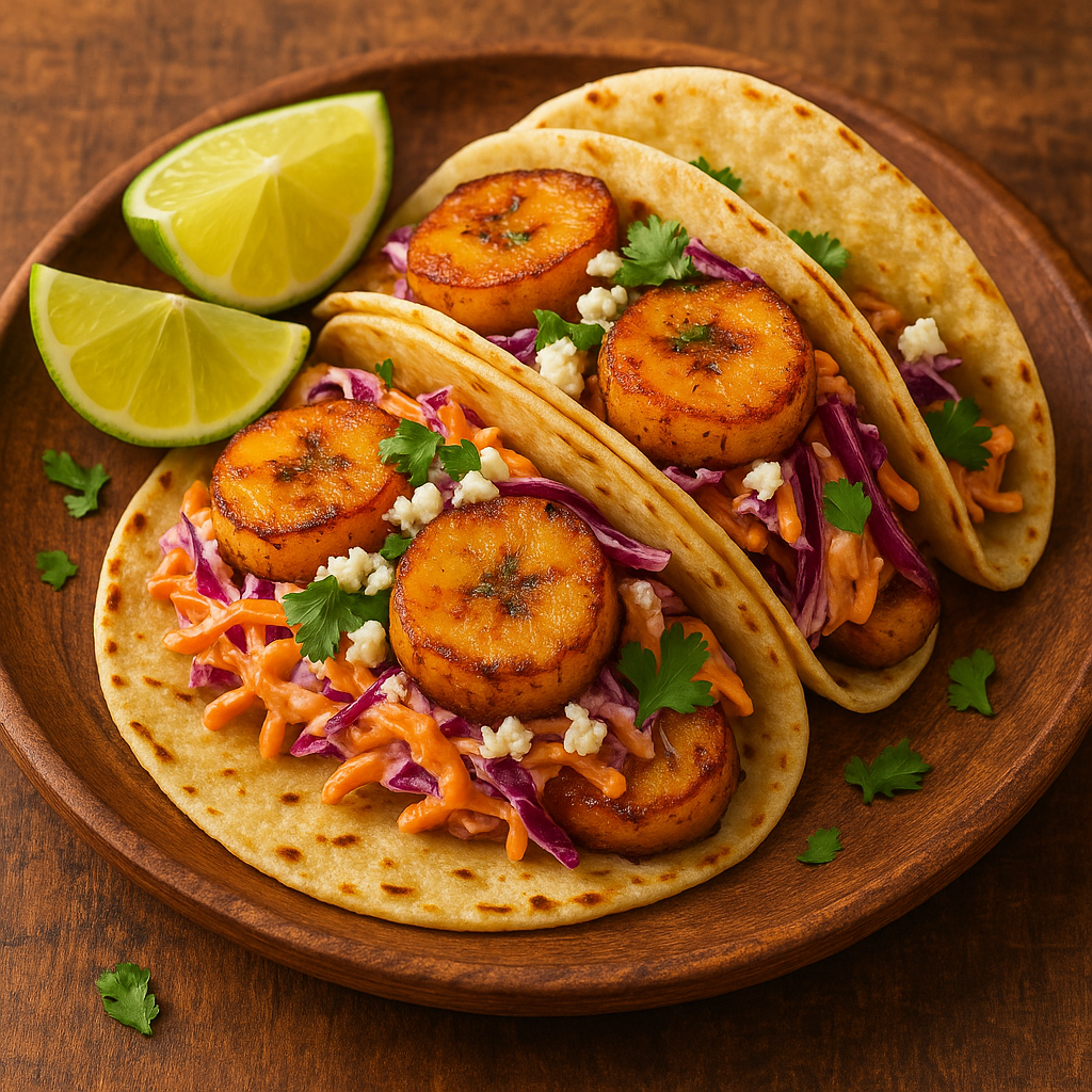 Crispy Plantain Tacos with Chipotle Lime Slaw – Best Food Recipe