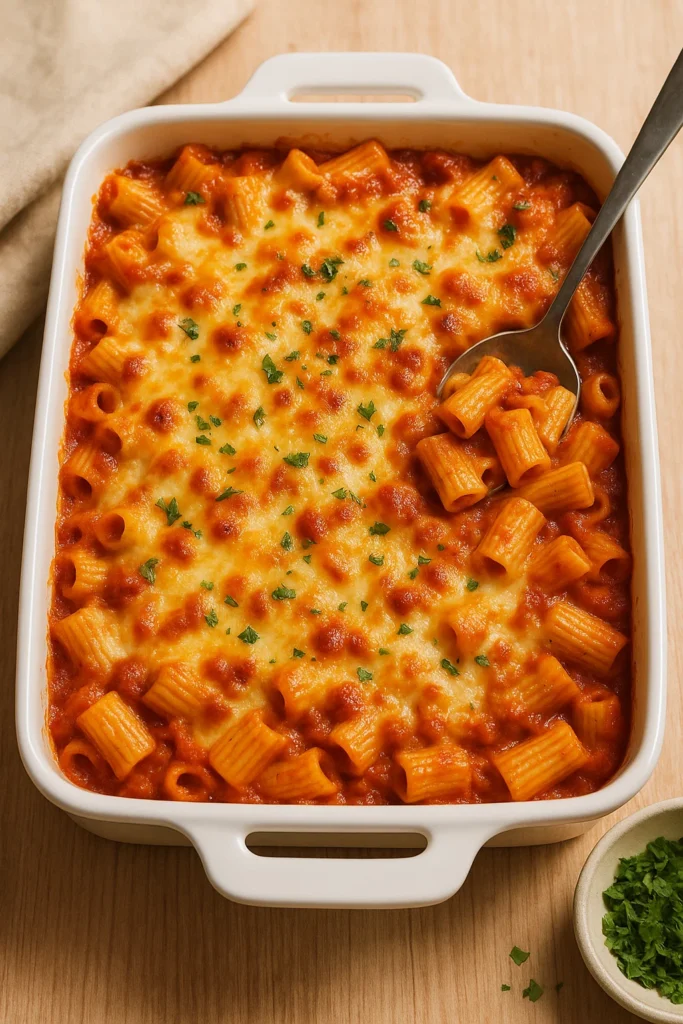 Cheesy Pasta Bake (Feeds 4 for $4.25)