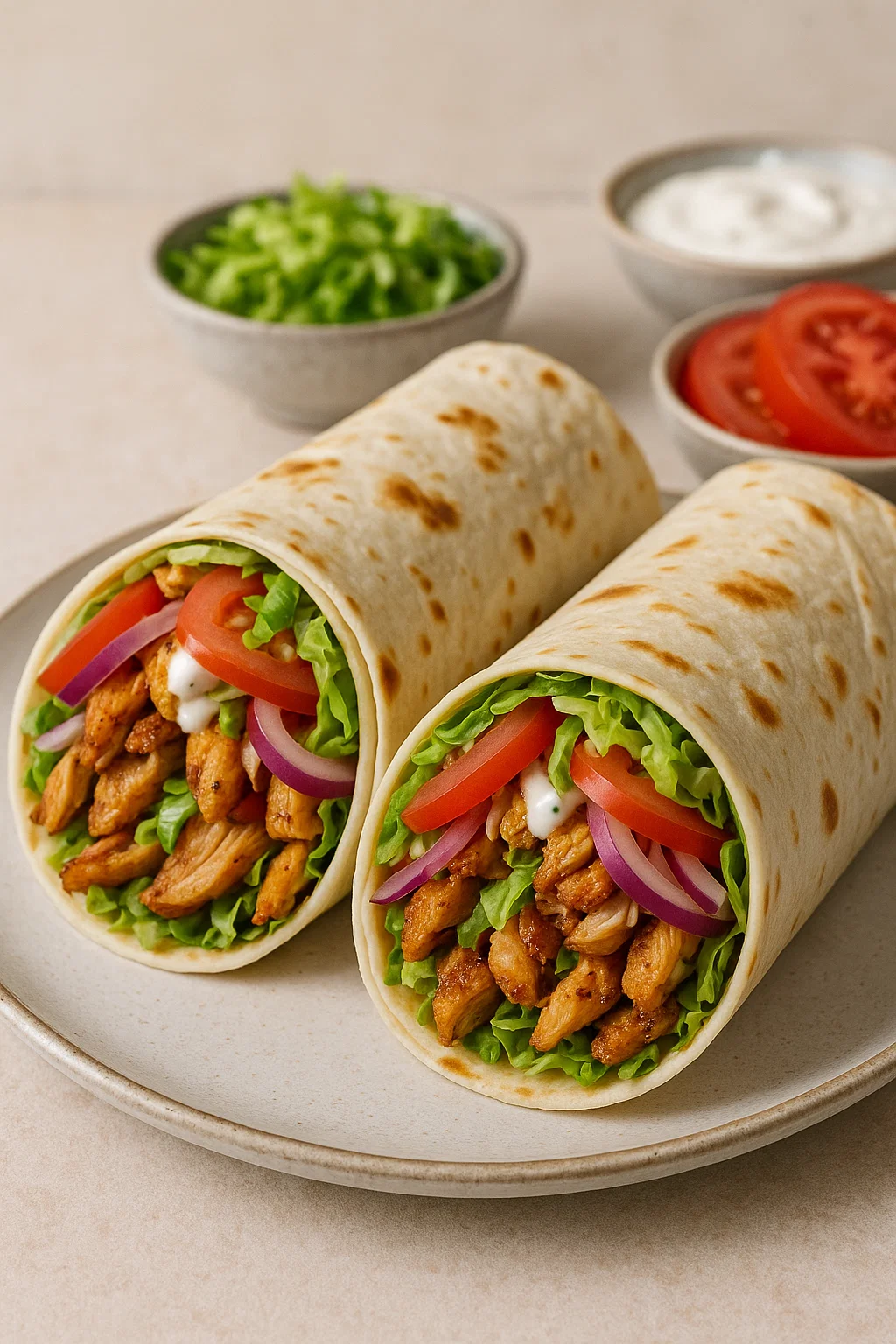 Chicken Shawarma Wraps