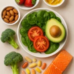 A colorful variety of fruits and vegetables on a table