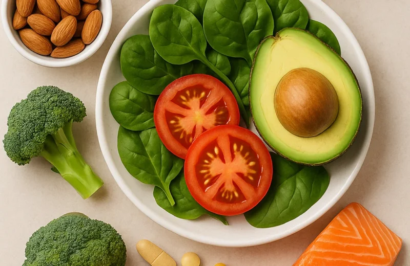 A colorful variety of fruits and vegetables on a table